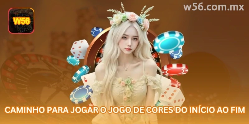 Caminho para jogar Color Game do início ao fim: escolha, aposta, rodada e resultado final.
